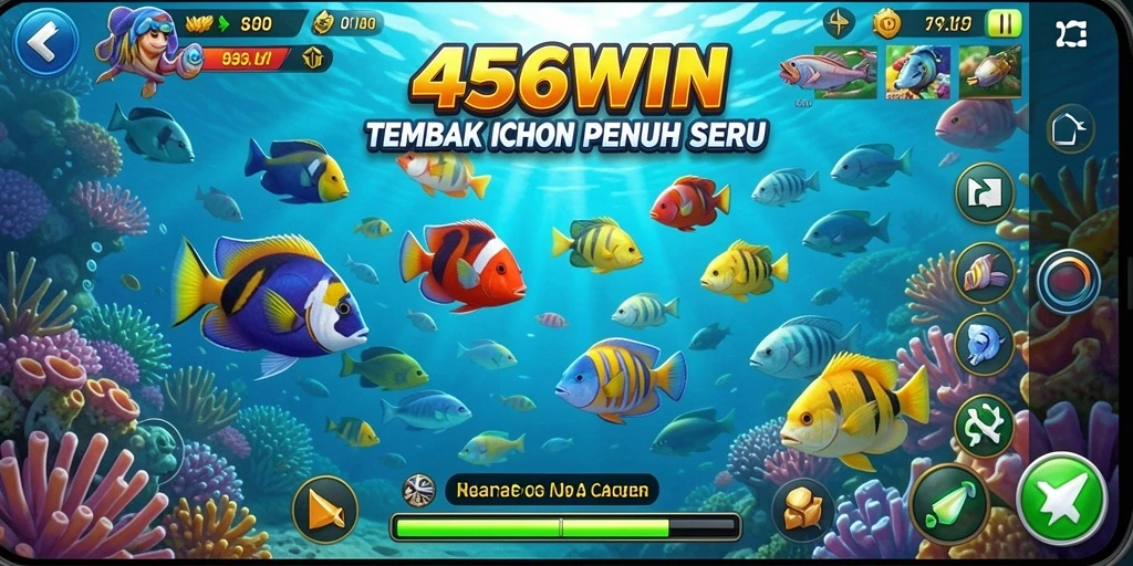 Tampilan menarik gameplay Tembak Ikan di 456WIN.