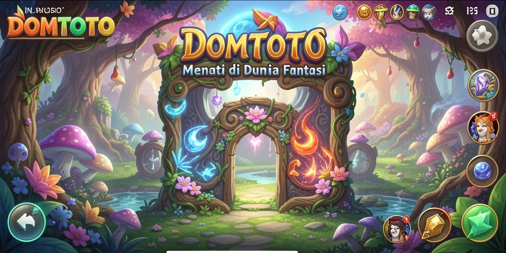 Tampilan gameplay seru di dunia petualangan DOMTOTO.