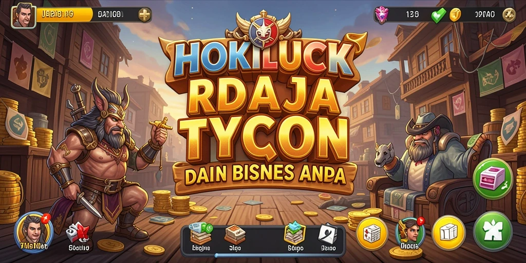 Tampilan HOKILUCK dengan gameplay Tycoon yang menarik dan adiktif.