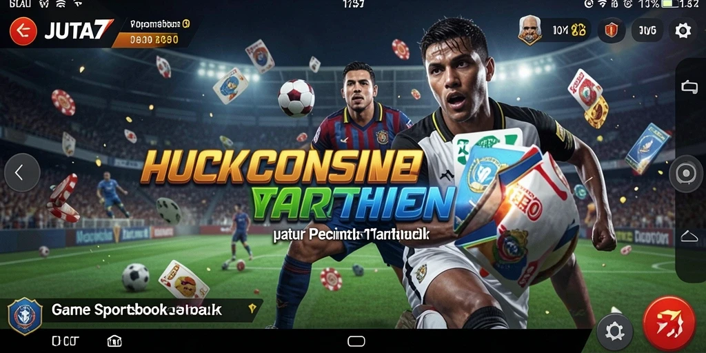 Tampilan dinamis dari gameplay Sportsbook JUTA7 yang menarik.