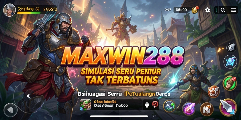 Tampilan gameplay seru dan interaktif di MAXWIN288.