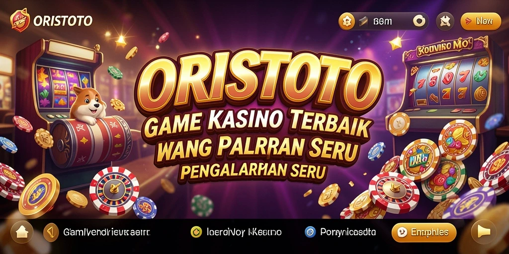 Screenshot menampilkan momen mendebarkan dari permainan Kasino ORISTOTO.