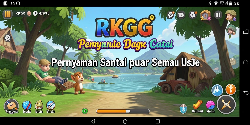 Tampilan gameplay RKGG yang penuh warna dan interaktif.