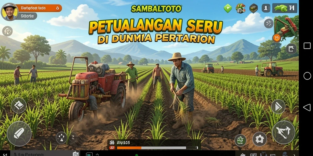 Tampilan menarik dalam gameplay SAMBALTOTO yang menunjukkan aktivitas pertanian.