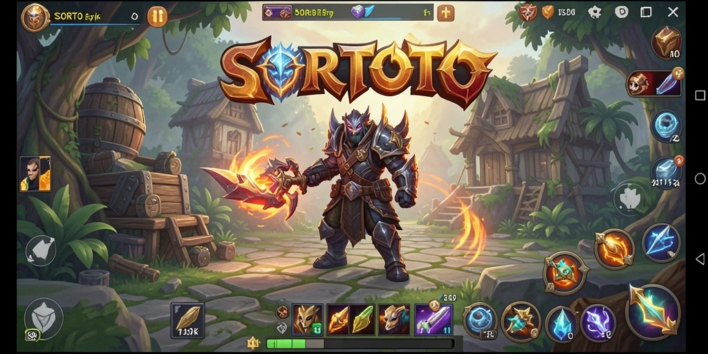 Tangkapan layar SORTOTO menampilkan aksi pertarungan yang intens dalam permainan ARPG.